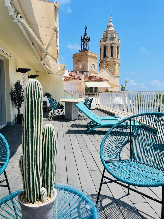 Atico Con Fantasticas Vistas Al Mar Y La Iglesia Lejlighed Sitges Værelse billede
